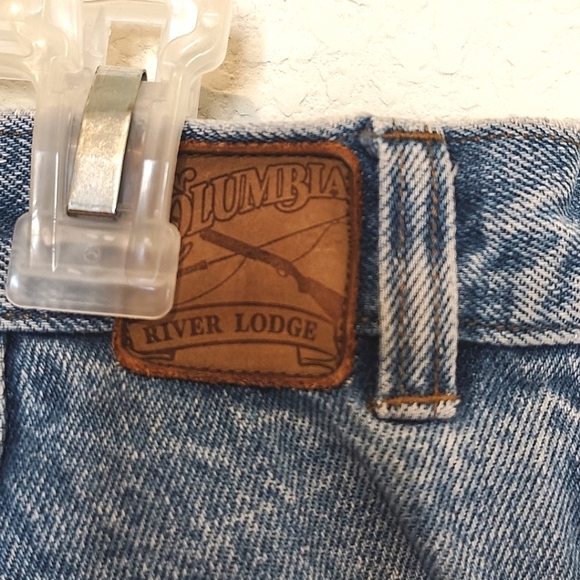 Columbia Vintage River Lodge Light Blue Denim Cargo Style Jeans - Picture 4 of 5